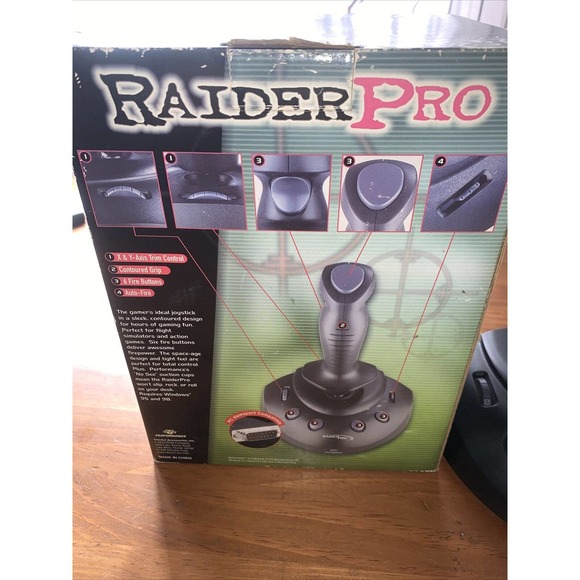 Interact P210 Performance Raider Pro Joystick for Windows 95/98 Vintage tested - Picture 7 of 10